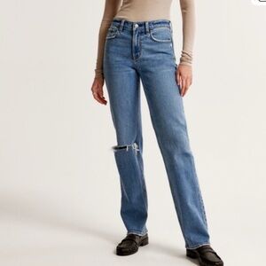 Abercrombie & Fitch Classic Blue Straight Leg Jeans